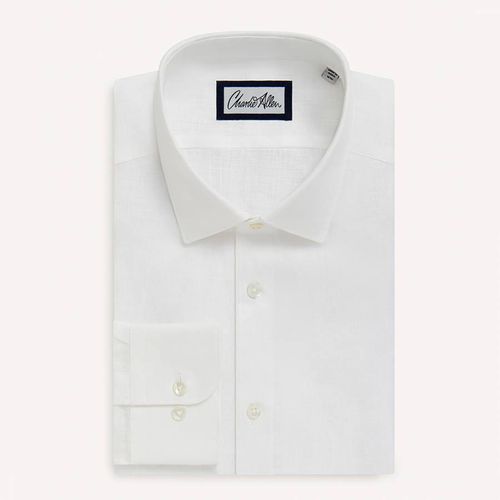 White Regular Fit Linen Shirt - Charlie Allen - Modalova