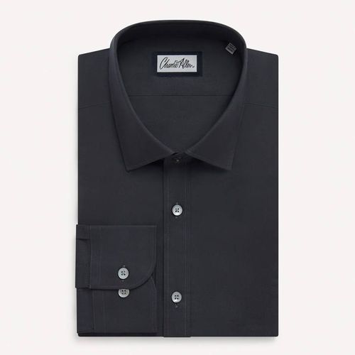 Black/Navy Regular Fit Cotton Shirt - Charlie Allen - Modalova