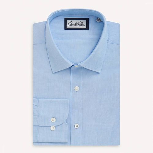 Sky Blue Regular Fit Cotton Shirt - Charlie Allen - Modalova