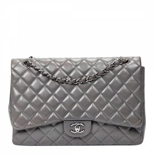 Dark Grey Jumbo Classic Single Flap Shoulder Bag - Vintage Chanel - Modalova