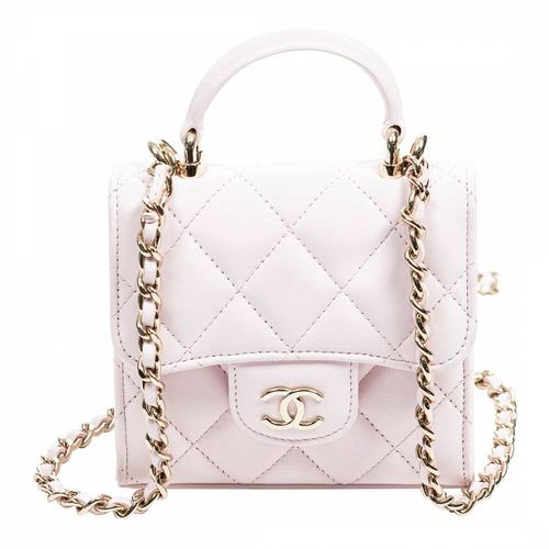 Light Pink Mini Flap Top Handle Shoulder Bag - Vintage Chanel - Modalova
