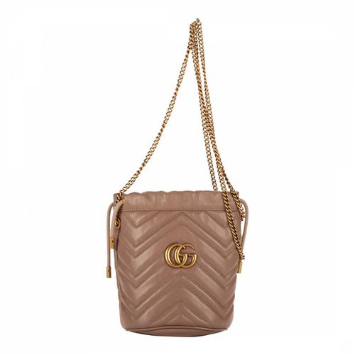 Dusky Rose Marmont Bucket Shoulder Bag - Vintage Gucci - Modalova