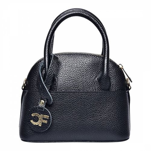 Black Italian Leather Handbag - Carla Ferreri - Modalova