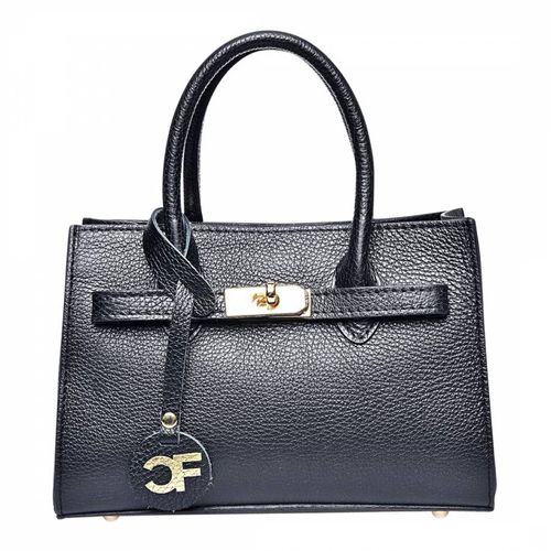 Black Leather Handbag - Carla Ferreri - Modalova