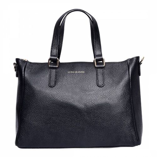 Black Leather Handbag - Luisa Vannini - Modalova
