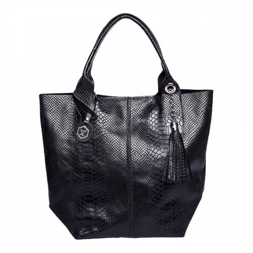 Black Leather Handbag - Luisa Vannini - Modalova