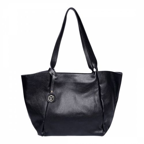 Black Leather Shoulder Bag - Luisa Vannini - Modalova