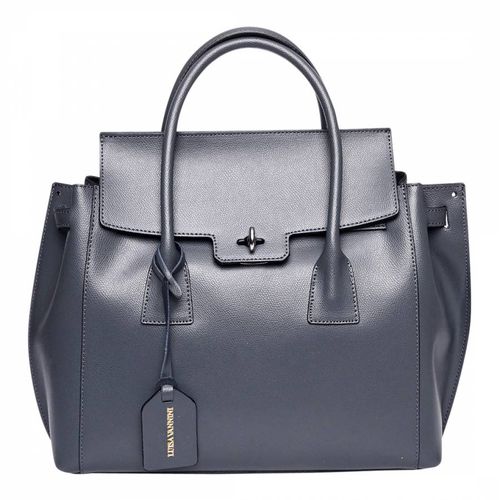 Grey Italian Leather Crossbody bag - Luisa Vannini - Modalova