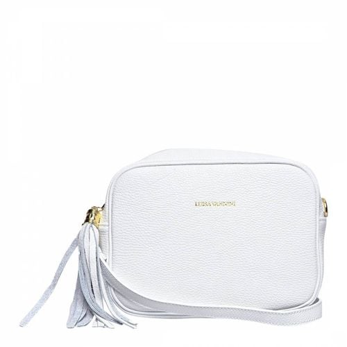 White Italian Leather Shoulder Bag - Luisa Vannini - Modalova