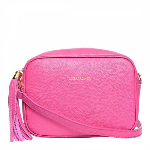 Pink Italian Leather Shoulder Bag - Luisa Vannini - Modalova