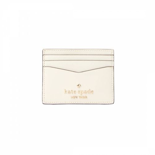 Parchment Staci Saffiano Leather Small Slim Card Holder - Kate Spade - Modalova