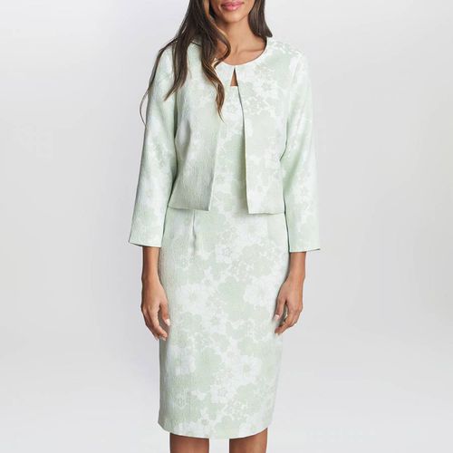 Mint Lily Jacquard Shift Dress And Bolero - Gina Bacconi - Modalova