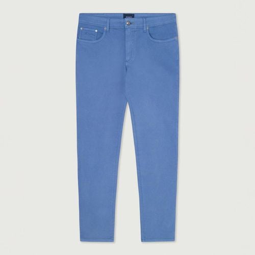 Blue Straight Stretch Trousers - Hackett London - Modalova