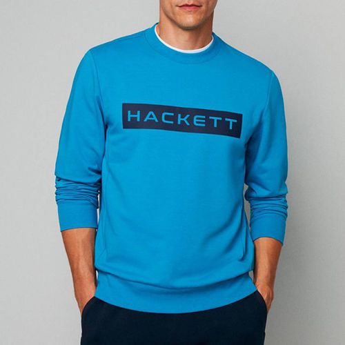 Blue Cotton Blend Sweatshirt - Hackett London - Modalova