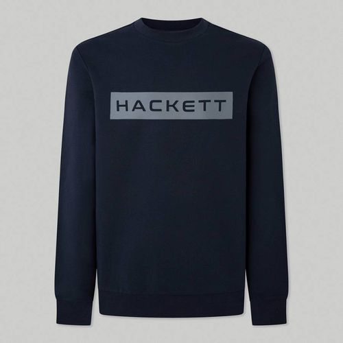Navy Cotton Blend Sweatshirt - Hackett London - Modalova