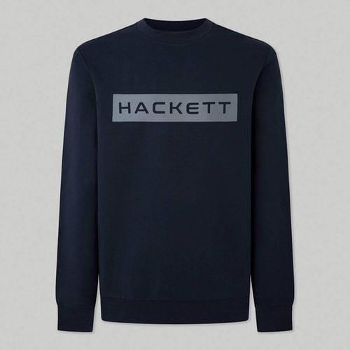 Navy Cotton Blend Sweatshirt - Hackett London - Modalova