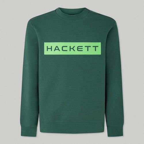 Green Cotton Blend Sweatshirt - Hackett London - Modalova