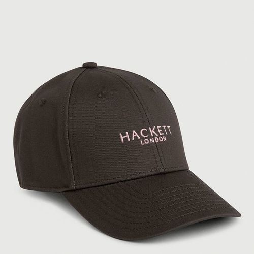 Black Embroidered Logo Cotton Cap - Hackett London - Modalova