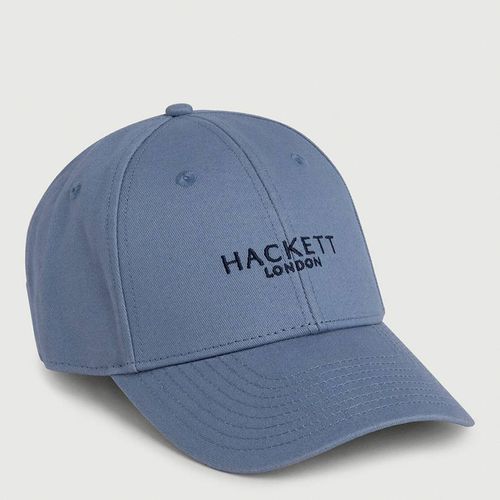 Blue Embroidered Logo Cotton Cap - Hackett London - Modalova