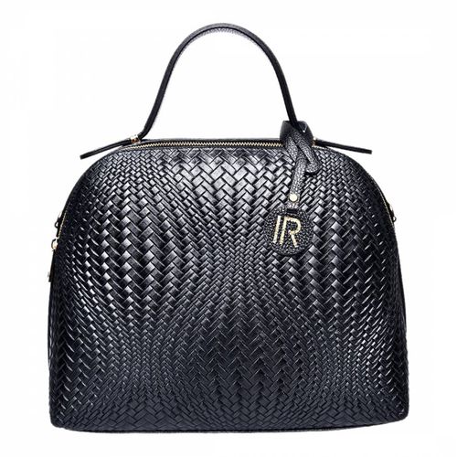 Black Leather Top Handle Bag - Isabella Rhea - Modalova