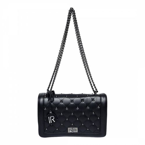 Black Leather Shoulder Bag - Isabella Rhea - Modalova