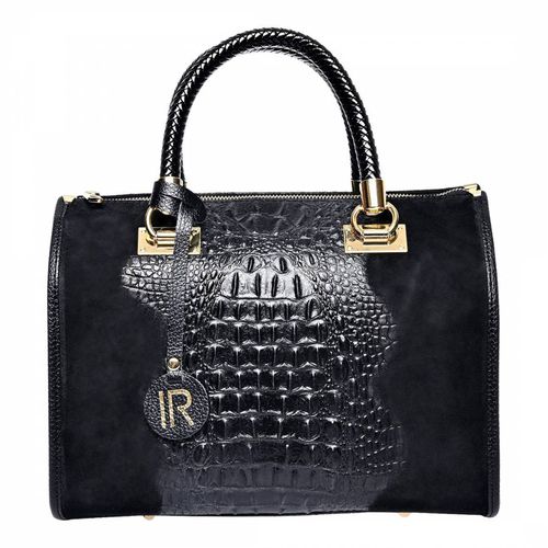 Black Leather Top Handle bag - Isabella Rhea - Modalova