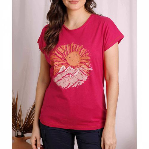 Pink Sundown Cotton T-Shirt - Weird Fish - Modalova