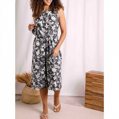 Navy Nalani Viscose Jumpsuit - Weird Fish - Modalova