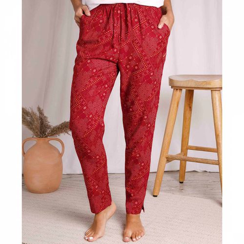 Red Tinto Printed Trousers - Weird Fish - Modalova