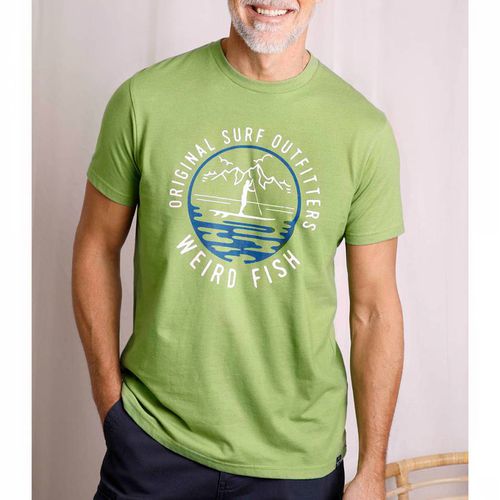 Green Paddle Graphic T-Shirt - Weird Fish - Modalova