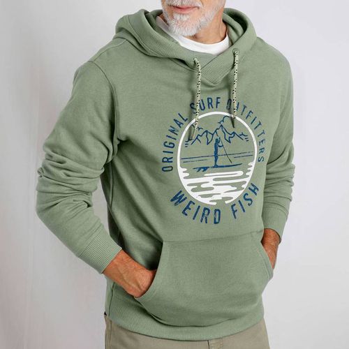 Green Bryant Pop Over Hoodie - Weird Fish - Modalova