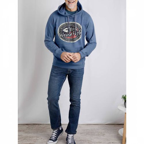 Navy Bryant Pop Over Hoodie - Weird Fish - Modalova