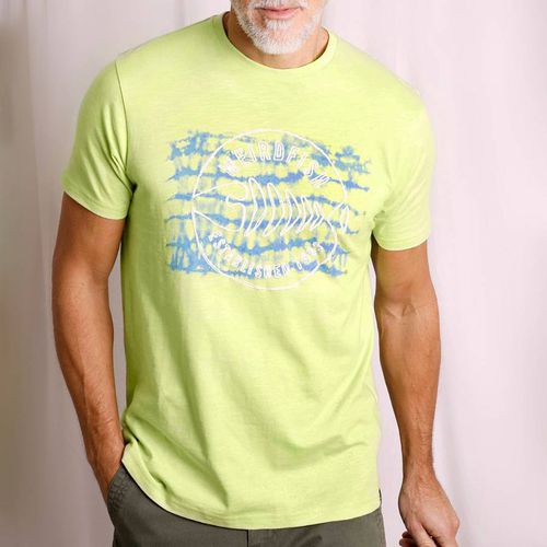 Lime Tie Breaker Cotton T-Shirt - Weird Fish - Modalova