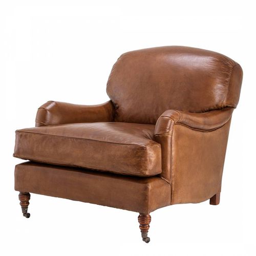 Highbury Estate Chair Tobacco Leather - Eichholtz - Modalova