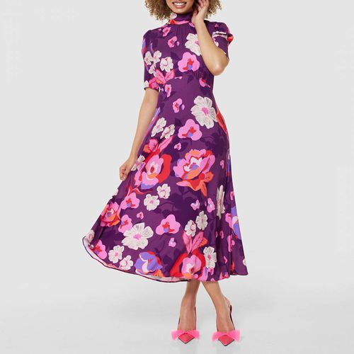 Floral Print Tie Back A-Line Dress - Closet - Modalova