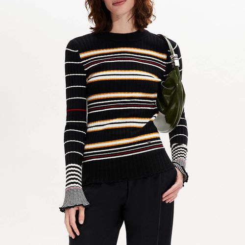 Black Wool Blend Stripe Top - Sonia Rykiel - Modalova