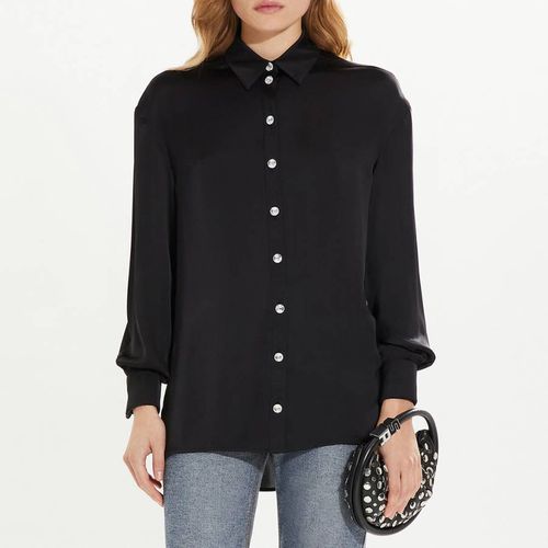 Black Chemise Satin Blouse - Sonia Rykiel - Modalova