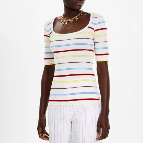 White/Multi Ray Picot Top - Sonia Rykiel - Modalova