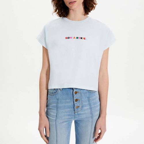 Pale Blue Crop T-Shirt - Sonia Rykiel - Modalova