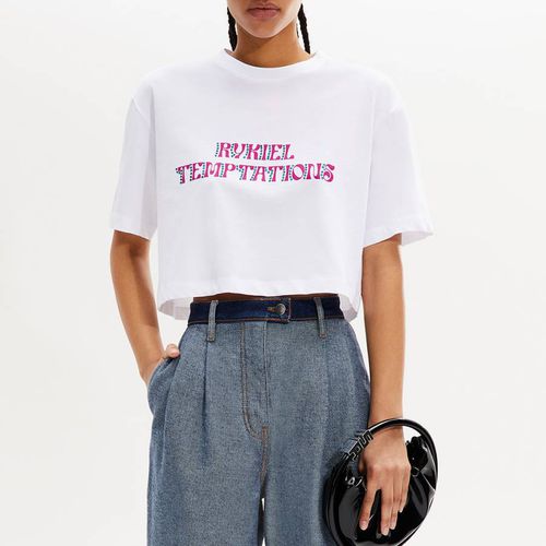 White Crop T-Shirt - Sonia Rykiel - Modalova