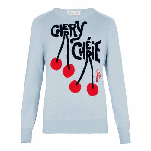 Blue Cherry Cotton/Silk Jumper - Sonia Rykiel - Modalova