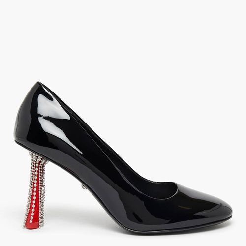 Black Jewelled Leather Detail Heels - Sonia Rykiel - Modalova