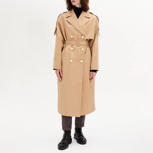 Beige Gabar Coat Trench - Sonia Rykiel - Modalova