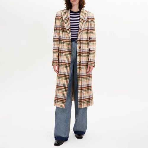 Brushed Tartan Shirt Coat - Sonia Rykiel - Modalova