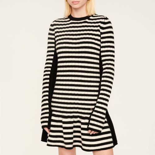 Stripe Cashmere Wool Blend Mini Dress - Sonia Rykiel - Modalova