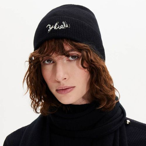 Black Logo Beanie - Sonia Rykiel - Modalova