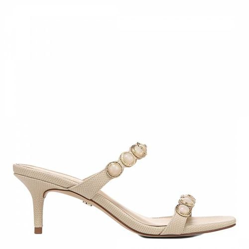 Banana Cream Palma Snake Heeled Sandals - Sam Edelman - Modalova