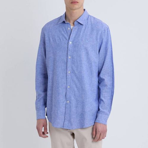 Blue Linen Blend Shirt - Crew Clothing - Modalova