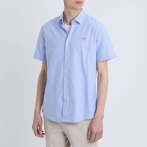 Blue Oxford Short Sleeve Shirt - Crew Clothing - Modalova