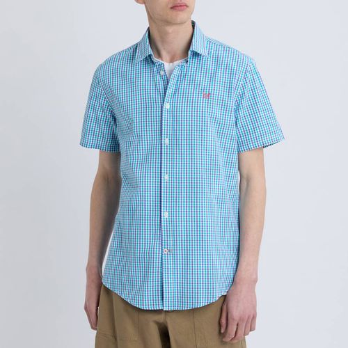 Blue Check Cotton Shirt - Crew Clothing - Modalova